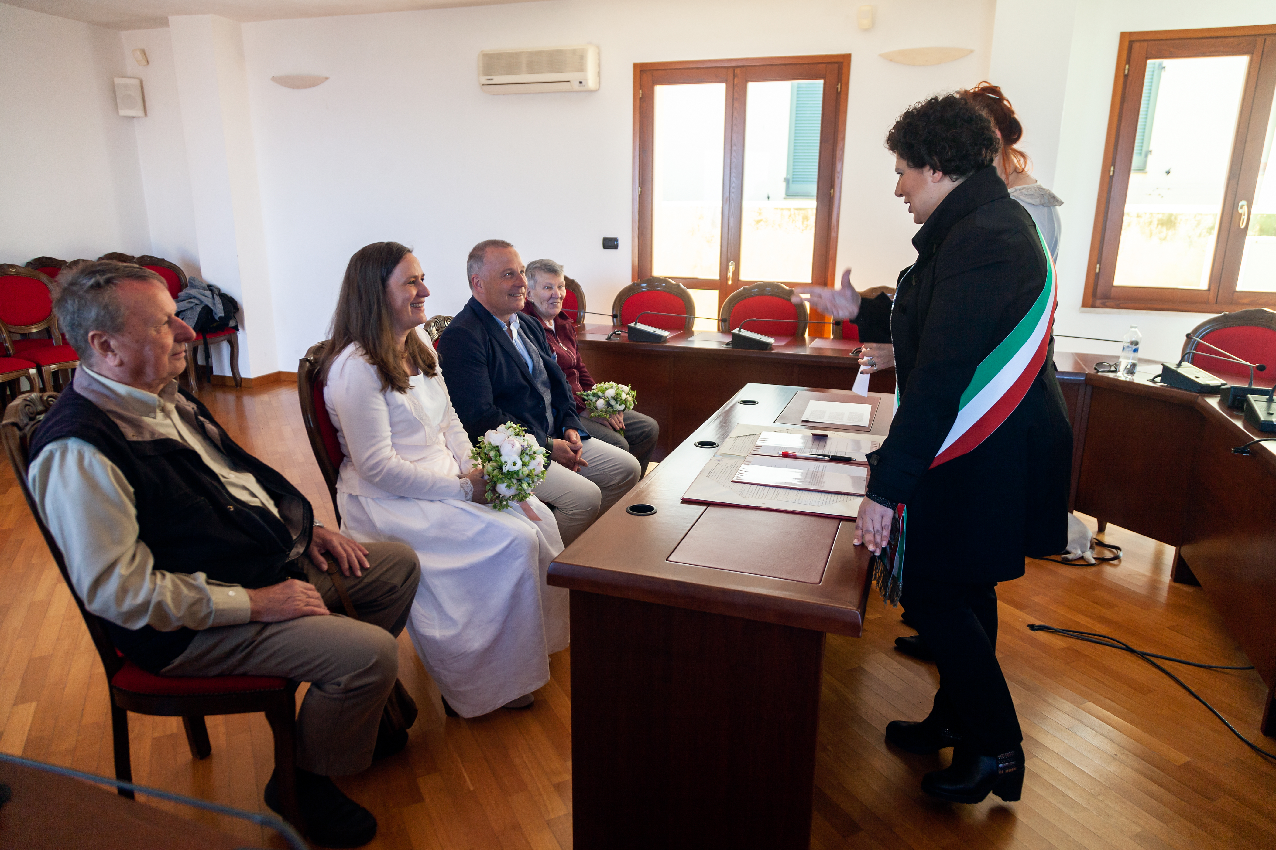 Sitzungszimmer im Rathaus der Altstadt von Castelsardo